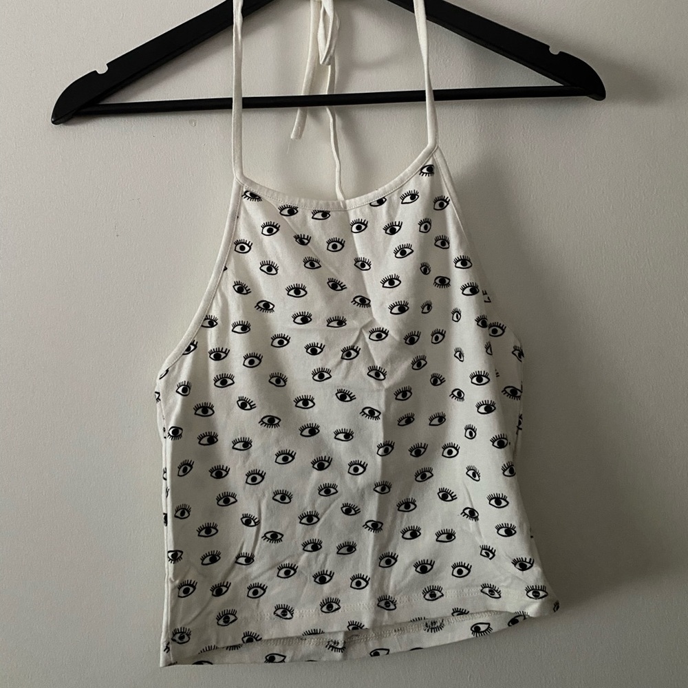 Brandy Melville eye halter top